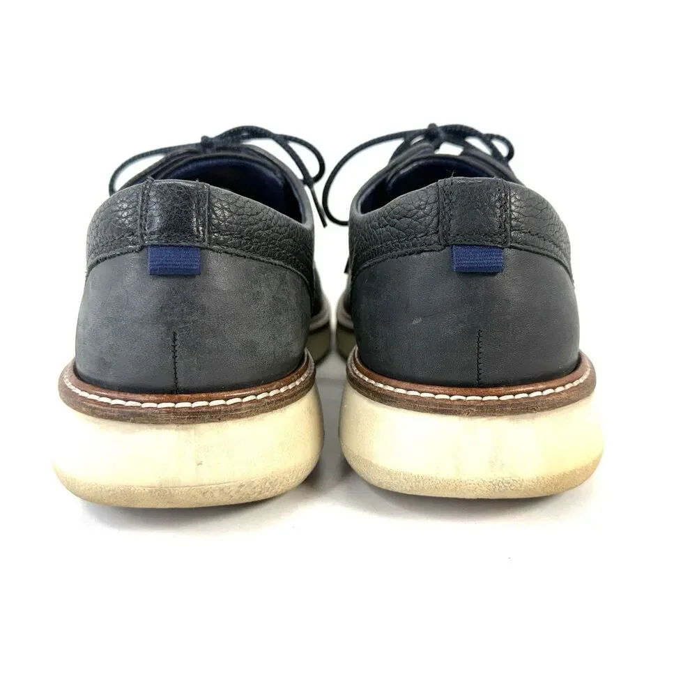 ECCO Men's Aurora Hybrid Tie Derby Oxfords Black Leather EU 46 Size 12-12.5 US